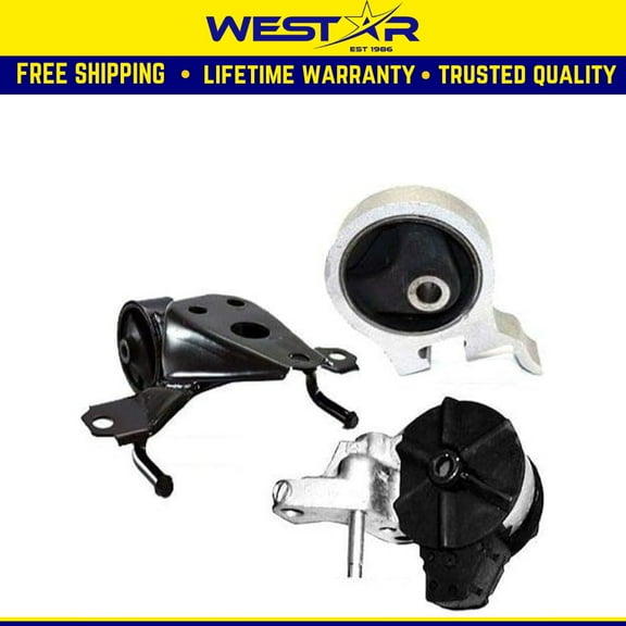 Fits 1995-1999 Toyota Tercel 1.5L Engine Motor & Trans Mount Set for AUTO 3 SPD 3PCS : A6241, A7200, A6239