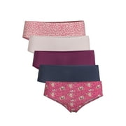 Jessica Simpson Women's Micro Bonded Hipster Panties, 5-Pack