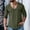 Army Green, variant on Muscularfit Baggy T Shirt Men Muscle Vintage T Shirts Cotton Shirts Tshirts 3/4 Sleeve V-Neck Pink Classic T-Shirt Mens Shirts Casual,M