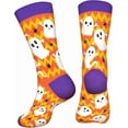thumbnail image 6 of Funny Halloween Socks for Women Ladies Teen Girls- Ghost Spooky Fun Cute Womens Novelty Crazy Funky Dress Crew Socks - Halloween Gifts Stockings Costumes, 6 of 7