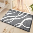 thumbnail image 4 of Bohemian Bath Carpet, Soft Tufted Floor Bath Mat, Fine Fiber Non Slip Bathroom Door Mat, Super Absorbent Quick Drying, Decorative For Bathroom Bedroom Living Room, 4 of 8