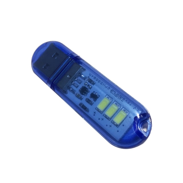 Bearachild Luces LED USB, 3 cuentas, luz nocturna para acampar, lámpara de de lectura de libros colorida con carcasa transparente, dormitorio para Iluminación y accesorios Azul Bearachild HA066081-02