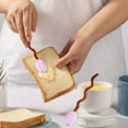 thumbnail image 3 of PRETXORVE Colorful Transparent Glass Coffee and Dessert Spoons Arched Wave Handles High-Profile Flatware, 3 of 6