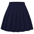 thumbnail image 3 of Landzoo Women's Fashion Casual Solid Color All Short Pleated Skirt Comfortable Casual Women's Skirt, 3 of 3
