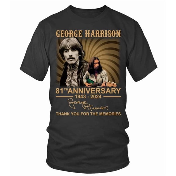 NEW George Harrison 2024 Bk Short Sleeve Unisex T-Shirt Vintage Trending S-5XL