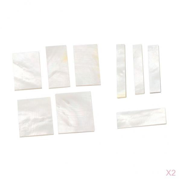 Material de incrustación de guitarra Sunnimix Bloque de Concha Blanca 1.5 Mm