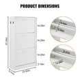 thumbnail image 2 of Shoe Storage  Shoe Cabinet with 3 Flip Drawers Cabinet for Entryway, 2 of 11