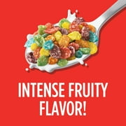 Post Fruity PEBBLES Breakfast Cereal, Gluten Free, Family Size Box, 19.5 oz