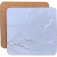 thumbnail image 2 of Dainty Home Marble Cork Granite Designed Cork Textured Square Coaster Set, 2 of 4