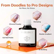 modelones Liquid Latex for Nails, 15 ml Peel Off Nail Polish Barrier with Stick, Fast Dry Cuticle Guard, Protector for Fingers