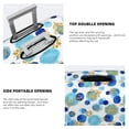 thumbnail image 3 of Fuzoiu Golden Blue Snowflakes Print Suitcase Cover,Washable Luggage Covers for Suitcase,Elastic Luggage Protector Cover,Scratch Resistant Travel Suitcase Covers-X-Large, 3 of 7