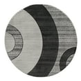 thumbnail image 2 of MDA Home Glamour Gray/Black/White Polypropylene Area Rug - 8'1" Round, 2 of 5