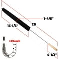 thumbnail image 3 of GoXteam 2 Pieces Dryer Vent Cleaner Kit Vacuum Attachment Hose with Brush, Dryer Cleaning Brush Lint Remover Hose, 3 of 7