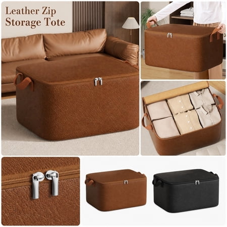 Portable Zippered Storage Bag Expanded Travel Makeup Organizer Pouch with Handle Cosmetic Toiletry Case for Travel Accessories Toiletries Stationery Home Organization Daily Use  Black
