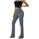 thumbnail image 5 of Txlixc Pantalones de yoga de color sólido para mujer, pantalones acampanados largos ajustados de cintura alta elástica para primavera otoño, ropa de mujer Txlixc  Estilo de ocio, 5 of 9