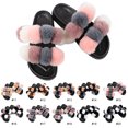 thumbnail image 2 of Pantoufles en Fourrure pour Femmes Mode Pompon Boule Pantoufles en Fausse Fourrure Sandales Duveteuses, 2 of 8