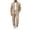 Khaki, variant on Bpyeka Men's Linen-Look Cargo Matching Set, Button Down Collar Short Sleeve Shirt With Flap Pockets & Drawstring Waist Pants, Workwear Two-Piece Outfit, S-3XL
