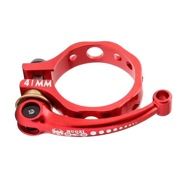 Abrazadera de tija de sillín de bicicleta Sunnimix Rojo 41mm