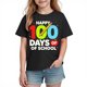 thumbnail image 2 of Blusas y camisas de manga corta con cuello redondo para niños y niñas, camisetas gráficas de manga corta, blusas con estampados bonitos para la temporada escolar., 2 of 9