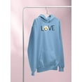 thumbnail image 3 of Love Yellow Daisy Hoodie Women -Image by Shutterstock, Female 4X-Large, 3 of 4