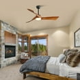 thumbnail image 3 of CoSoTower 52 Inch Ceiling Fan Light With 6 Speed Remote Energy-Saving Dc Motor, 3 of 7