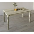 thumbnail image 3 of Home Design Lily 7-Piece Dining Set, Antique Gray Table with Turned Legs, 6 Warm Gray Upholstered Chairs, Stylish and Durable, 3 of 3