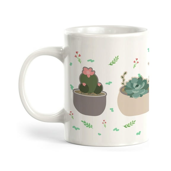 Succulents 11oz Plastic Coffee Mug