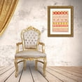 thumbnail image 3 of Moore, Regina 25x32 Gold Ornate Wood Framed with Double Matting Museum Art Print Titled - Boho Marks I, 3 of 4
