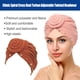 thumbnail image 3 of Sonducket Nudo Turbante Damas Hijab Étnico Beanie Estiramiento Plisado Pañuelo Estilo torcido Gorros Banquete de boda Type3 NO3, 3 of 6