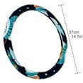 thumbnail image 4 of Christmas Snowman 14.5 Inch Printing PVC Leather Auto Accessories Steering Wheel Cover, 4 of 6