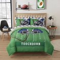 thumbnail image 2 of Juego de ropa de cama Sweet Home Collection Football, tamaño completo, 2 of 8