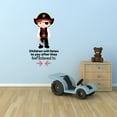 thumbnail image 2 of Listen Pirate Boy Cute Life Quote Cartoon Quotes Decors Wall Sticker Art Design Decal for Girls Boys Kids Room Bedroom Nursery Kindergarten Home Decor Stickers Wall Art Vinyl Decoration (20x18 inch), 2 of 2