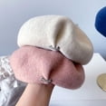thumbnail image 3 of CoCopeaunt Australian Wool Beret Women Warm In Autumn And Winter Painter’s Cap Art Drape Knit Air Hostess Hat Fashion, 3 of 6