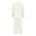 thumbnail image 6 of NMMUED Suit for Women Suits 2 Piece Set Business Casual Outfits for Women Blazer and Pants Set Women Fall Outfits for Women, White XXXL, 6 of 9