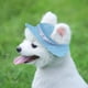 thumbnail image 4 of Hukapapa 2 piezas de ala redonda sombrero de béisbol para mascotas perro malla porosa Capmix estilo 1, 4 of 5