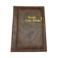 thumbnail image 4 of Monedero Colector CUTICAT Almacenamiento dinero Bolsillo PU cuero Álbum Libro Marrón 2 piezas, 4 of 7