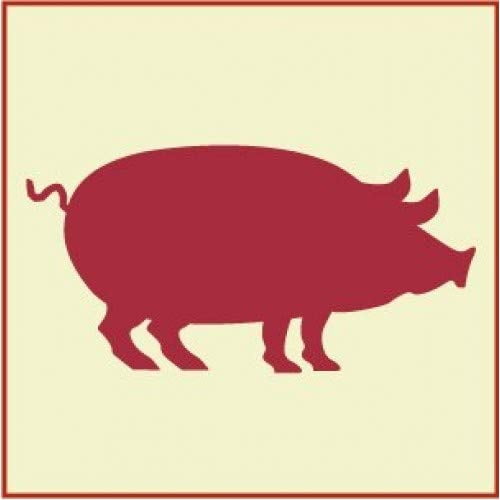 Piggy Stencil - Farm Animal Pig Mylar Home DIY Crafting - The Artful Stencil