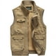 thumbnail image 1 of Chaleco de algodón informal para hombre, chaleco multibolsillo de primavera y otoño, chaleco para hombre de mediana edad, chaleco de talla grande para papá, 1 of 3