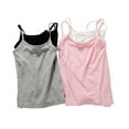 thumbnail image 4 of Beautyzll Kids Girls Dance Tank Tops Camisole Undershirts Toddler Spaghetti Strap Camis Dance Shirt 2-12T, 4 of 7