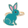 thumbnail image 2 of Horivan Easter Bunny Metal Napkin Rings Colorful Enamel Table Decor for Easter Dinner Party, Western Restaurant Dining, Holiday Table Setting, Festive Napkin Holder, 2 of 6