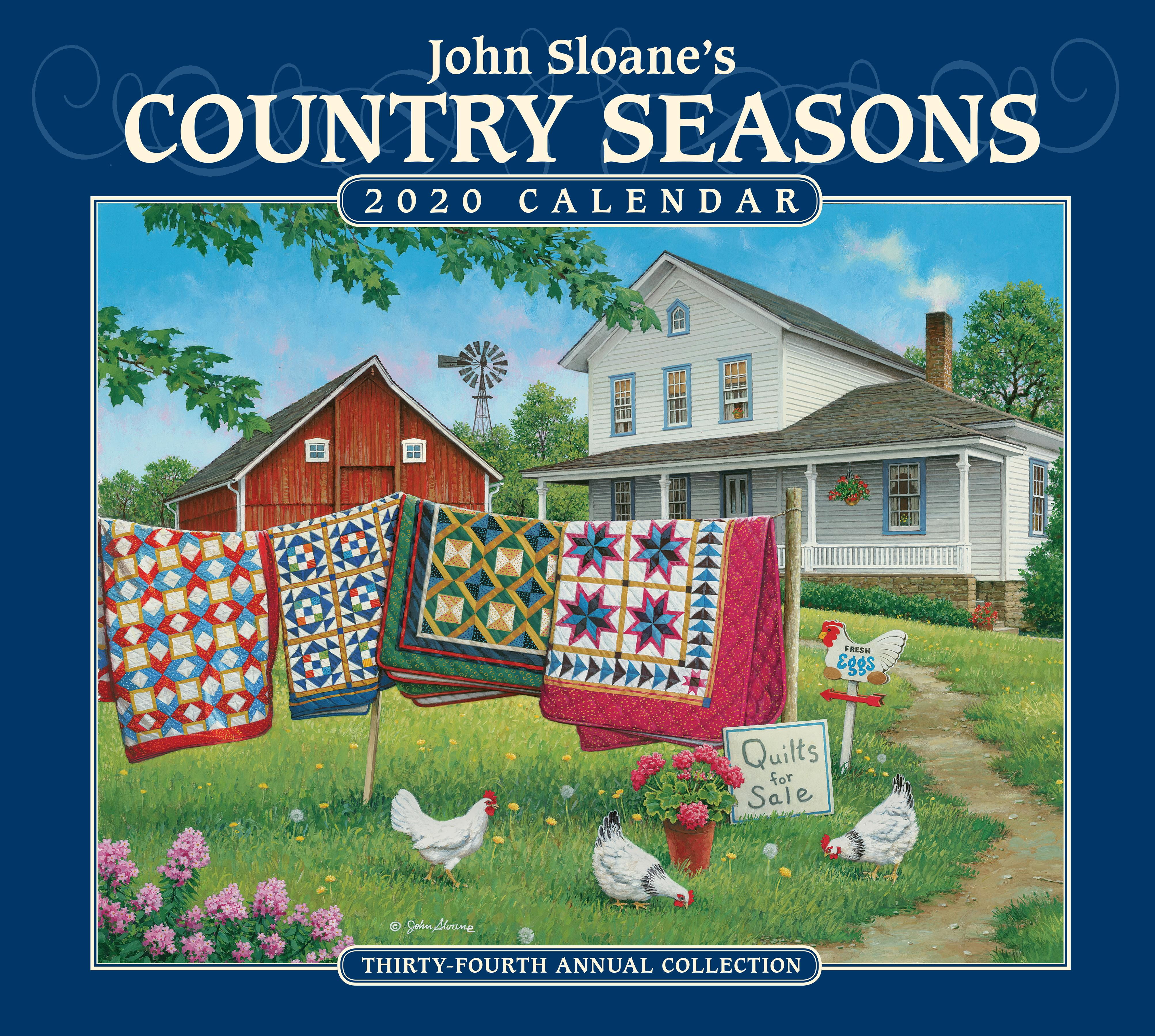John Sloane s Country Seasons 2020 Deluxe Wall Calendar Other 