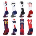 thumbnail image 4 of Calcetines de fútbol de la mejor calidad para hombre, antideslizantes, para deportes al aire libre, correr, ciclismo, transpirables, de secado rápido, 4 of 5