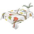 thumbnail image 2 of Watercolor Bird Table Cloth Waterproof Tablecloths, Modern Spring Branch Colorful Leaf Tablecloth Dining Table Cover for Kitchen Party Tabletop Outdoor, Rectangle Tablecloth 60x84 Inch, 2 of 9