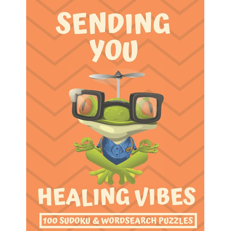 Sending You Healing Vibes: Get Well Gift For Women Men & Kids The Best After Surgery Gift: 100 Easy Sudoku And Wordsearch Puzzle Book 8.5 x11 Large Print Activity Book (Paperback)(Large Print)