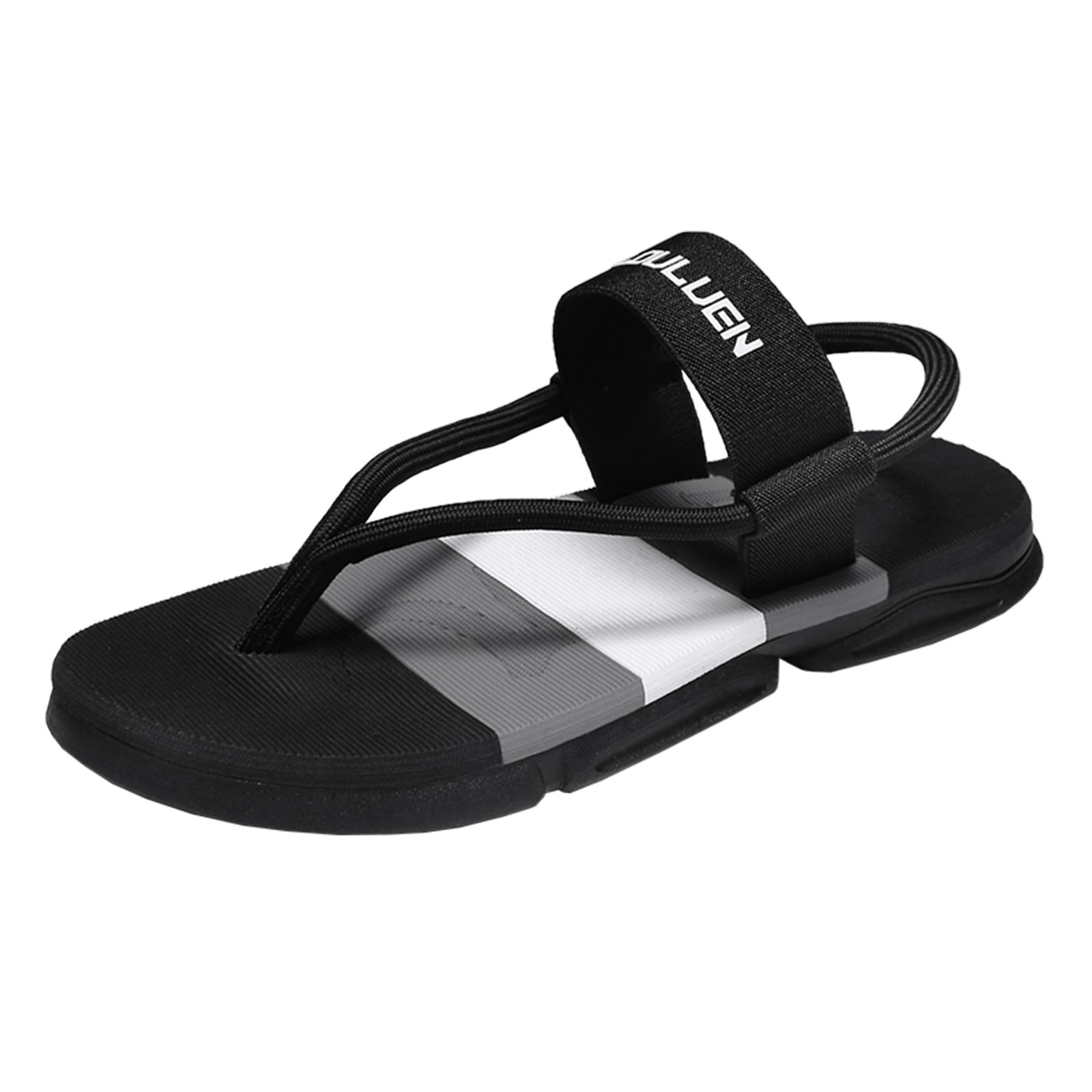 Pimfylm Mens Sandals Hiapo Men's Beach Sandals, Full-Grain Leather Flip ...