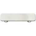 thumbnail image 1 of White Rectangle Glass Cabinet Pull - Aluminum Post, 1 of 1