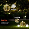 thumbnail image 4 of Walsunny 6 Pack Christmas LED Light Balls Outdoor Hanging Light Spheres 360 LED for Christmas Decor, Patio, Tree, 4 of 8