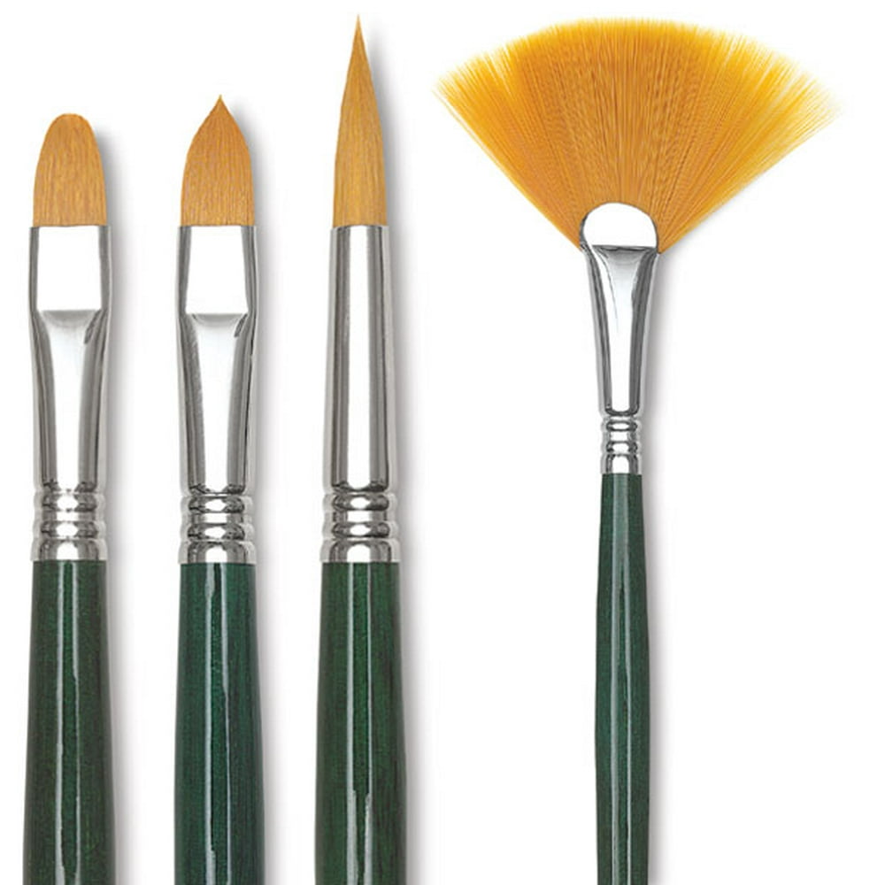 Escoda Barroco Toray Gold Synthetic Brush Filbert ''Cat's Tongue