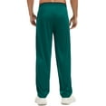 thumbnail image 3 of Tyhengta Mens Pants Athletic Open Bottom Running Pants Mesh Mens Sweatpants with Pockets Green/Black 2XL, 3 of 8