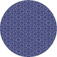thumbnail image 1 of Ahgly Company Machine Washable Indoor Round Transitional Medium Slate Blue Area Rugs, 3' Round, 1 of 7